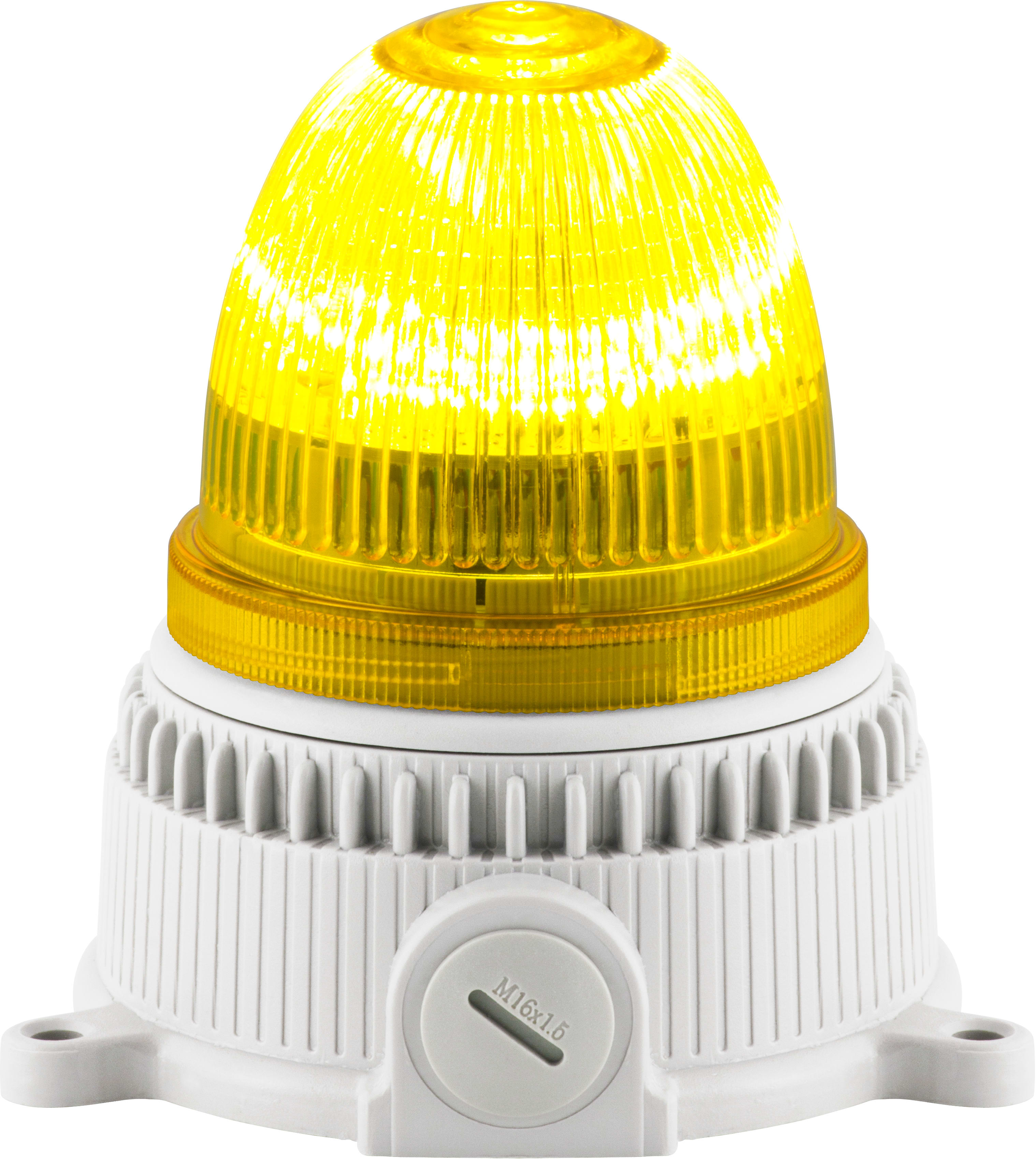 SIRENA - OVOLUX X M jaune, feu à éclats, feu au xénon, IP65, V24ACDC, base grise