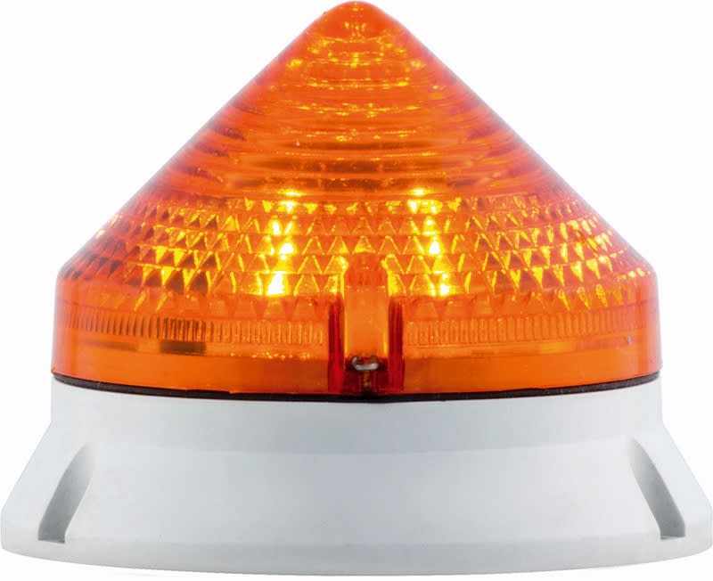 SIRENA - CTL900 LED, feu fixe/clignotant, IP54, V90/240AC, diam 90mm, base grise