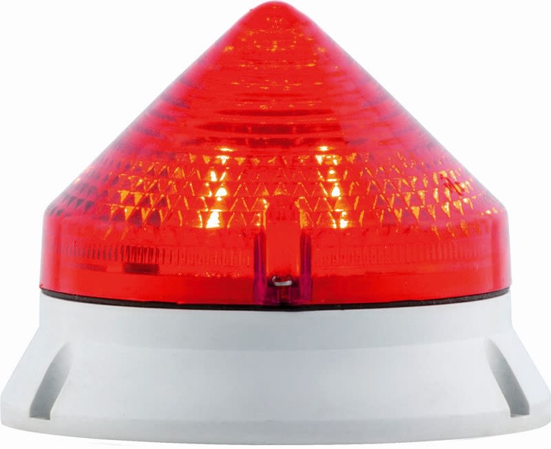 SIRENA - CTL900 LED, feu fixe/clignotant, IP54, V90/240AC, diam 90mm, base grise