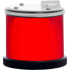 SIRENA - TWS LED : élément lumineux rouge - effet fixe/flash - lentille opaque - V24ACDC