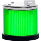 SIRENA - TWS LED : élément lumineux vert - effet fixe/flash - lentille opaque - V24ACDC