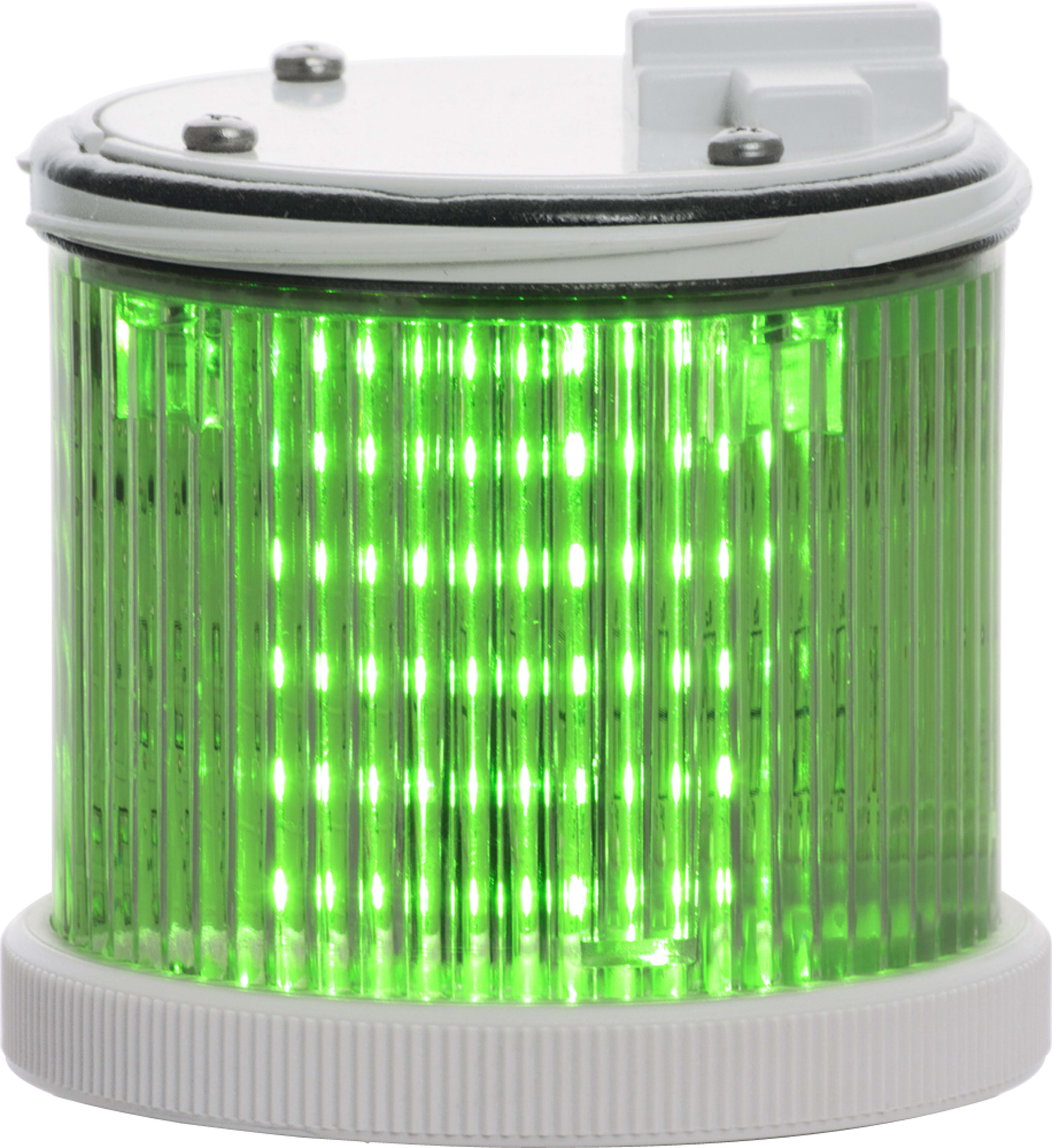 SIRENA - TWS LED : élément extra lumineux vert - fixe/flash - lentille transparente