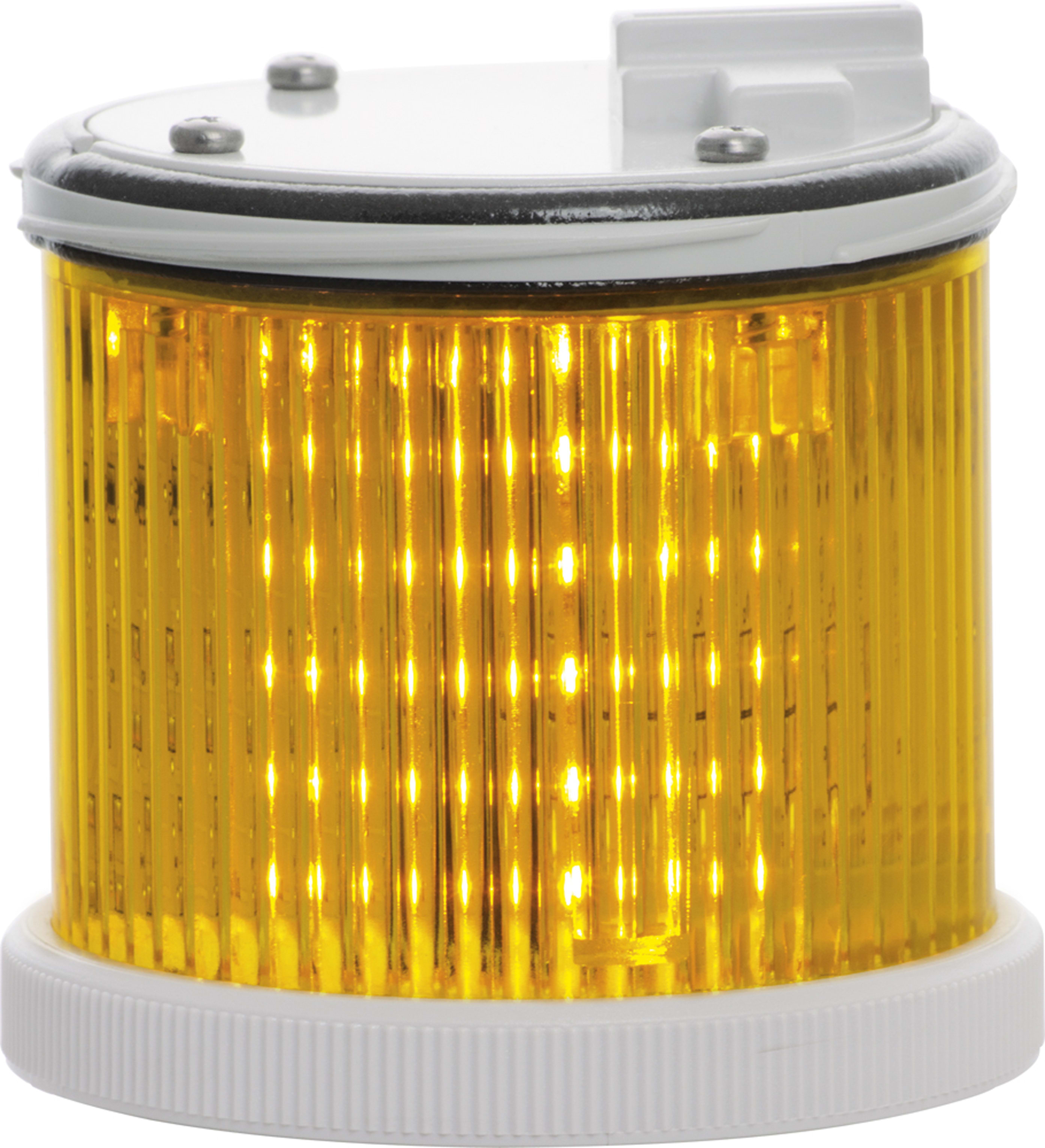 SIRENA - TWS LED : élément lumineux jaune - lumière fixe - lentille colorée - V110AC