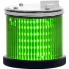 SIRENA - TWS LED : élément lumineux vert - lumière fixe - lentille colorée - V24ACDC