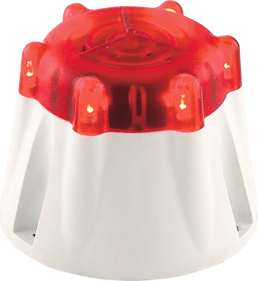 SIRENA - buzzer actoustique-lumineux 3 sons (continu/pulsé lent/rapide) 85db IP55