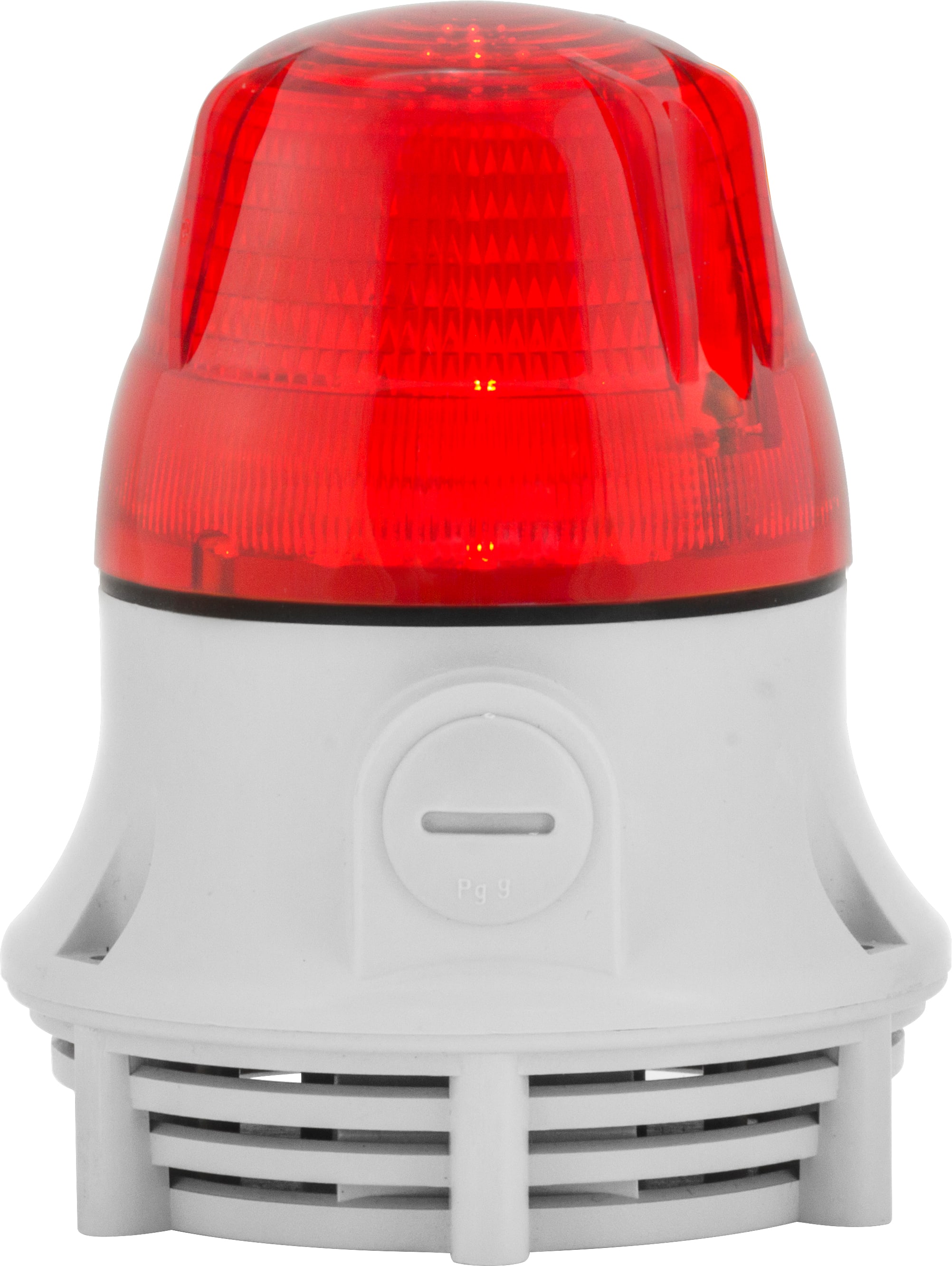 SIRENA - signalisation machine fixe/clignotant son continu/pulsé 72db IP30 base grise