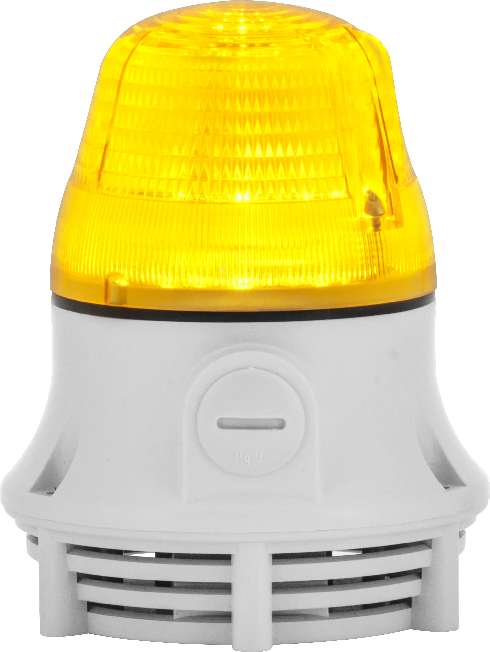 SIRENA - signalisation machine fixe/clignotant son continu/pulsé 72db IP30 base grise