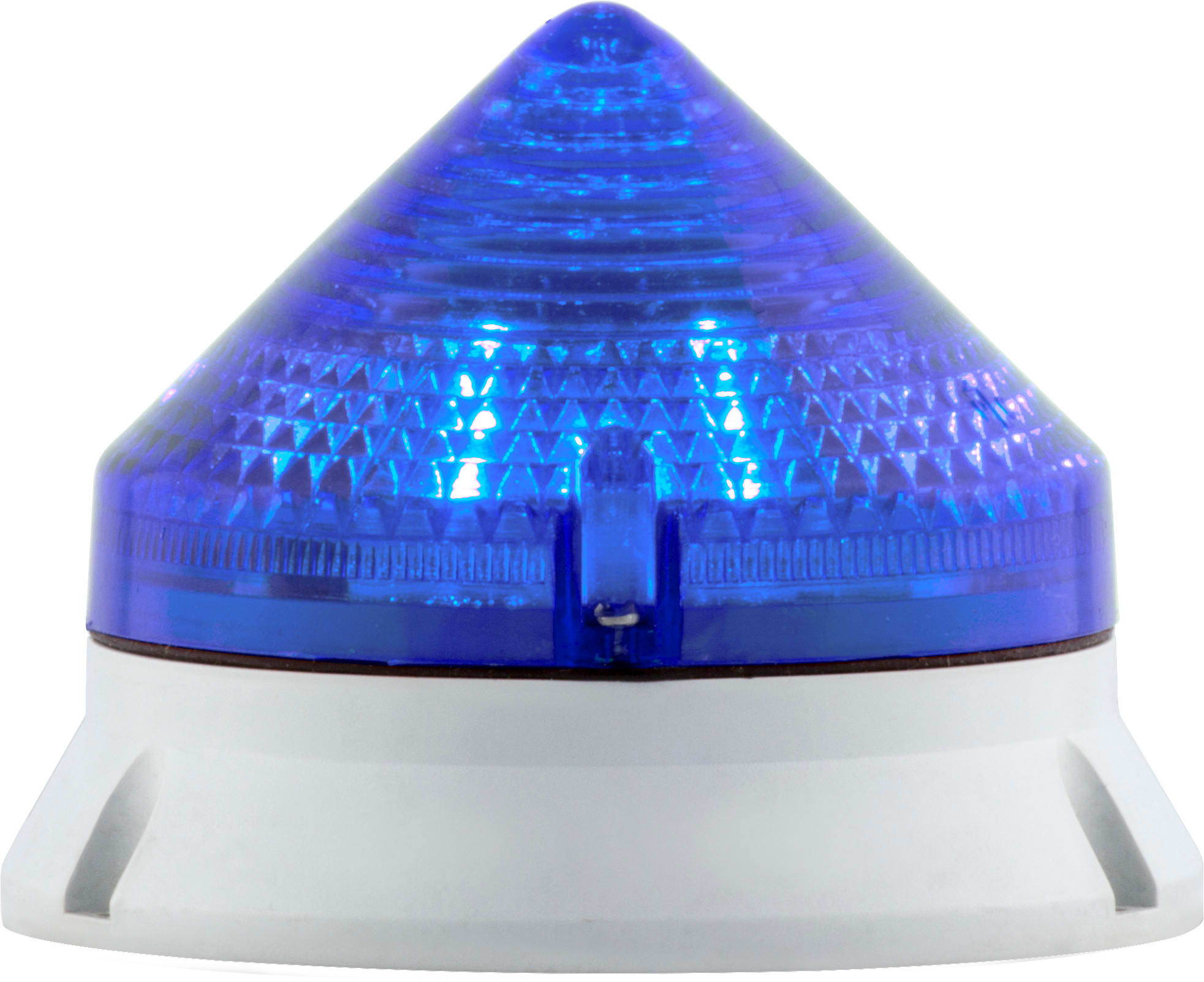 SIRENA - CTL900 LED bleu, feu fixe/clignotant, IP54, V90/240AC, diamètre 90mm, base grise