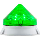 SIRENA - CTL900 LED vert, feu fixe/clignotant, IP54, V90/240AC, diamètre 90mm, base grise