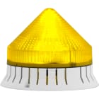 SIRENA - Acoustique jaune fixe/clignotant son continu/pulsé 74db IP30 diam 120mm