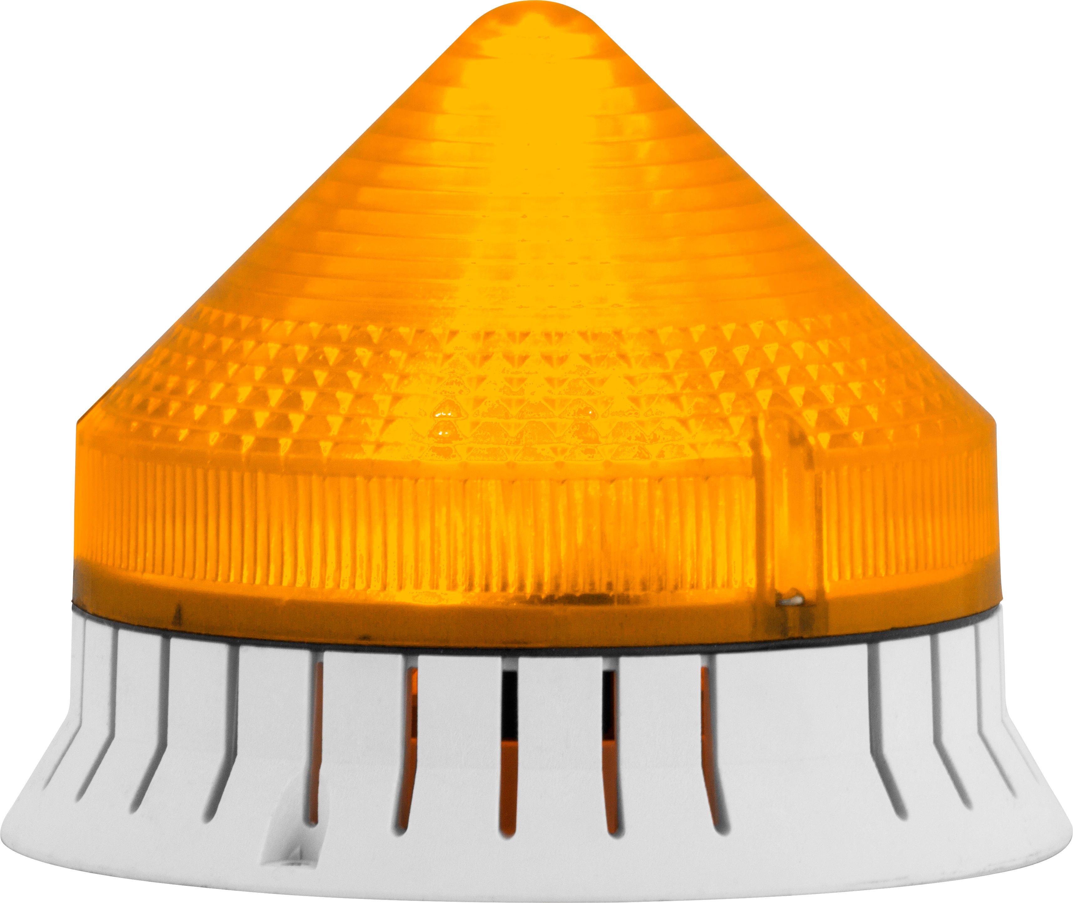 SIRENA - Acoustique orange fixe/clignotant son continu/pulsé 74db IP30  diam 120mm