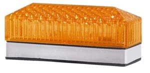 SIRENA - 85 LED S STY/FLASH feu linéaire compact fixe/clignotant IP54 V24ACDC base grise