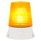 SIRENA - orange feu multifonction clignotant/stroboscopique/aléatoire IP54 base grise