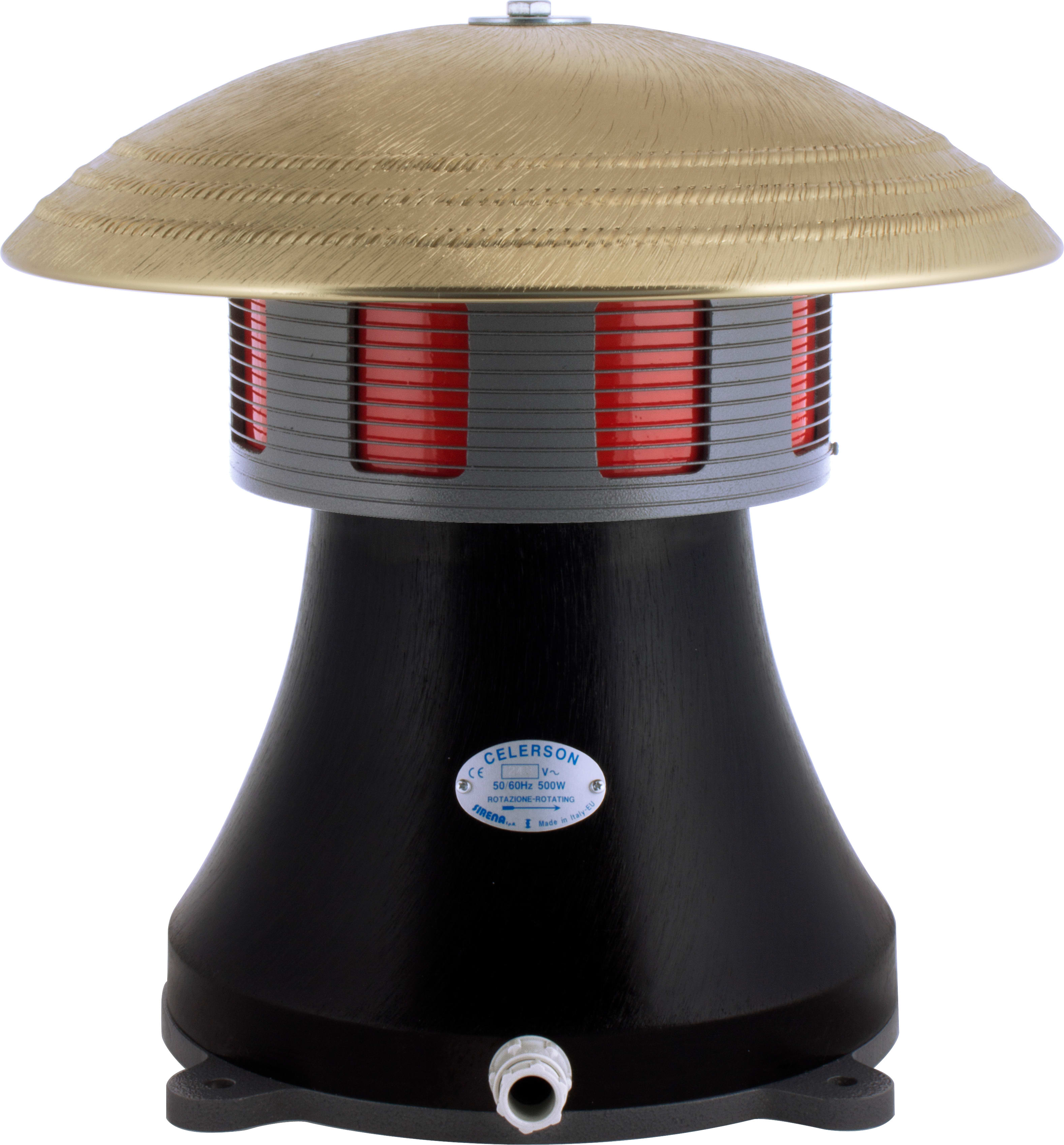 SIRENA - CELERSON triphase sirène électromécanique noire son linéaire 112db IP44 V380AC