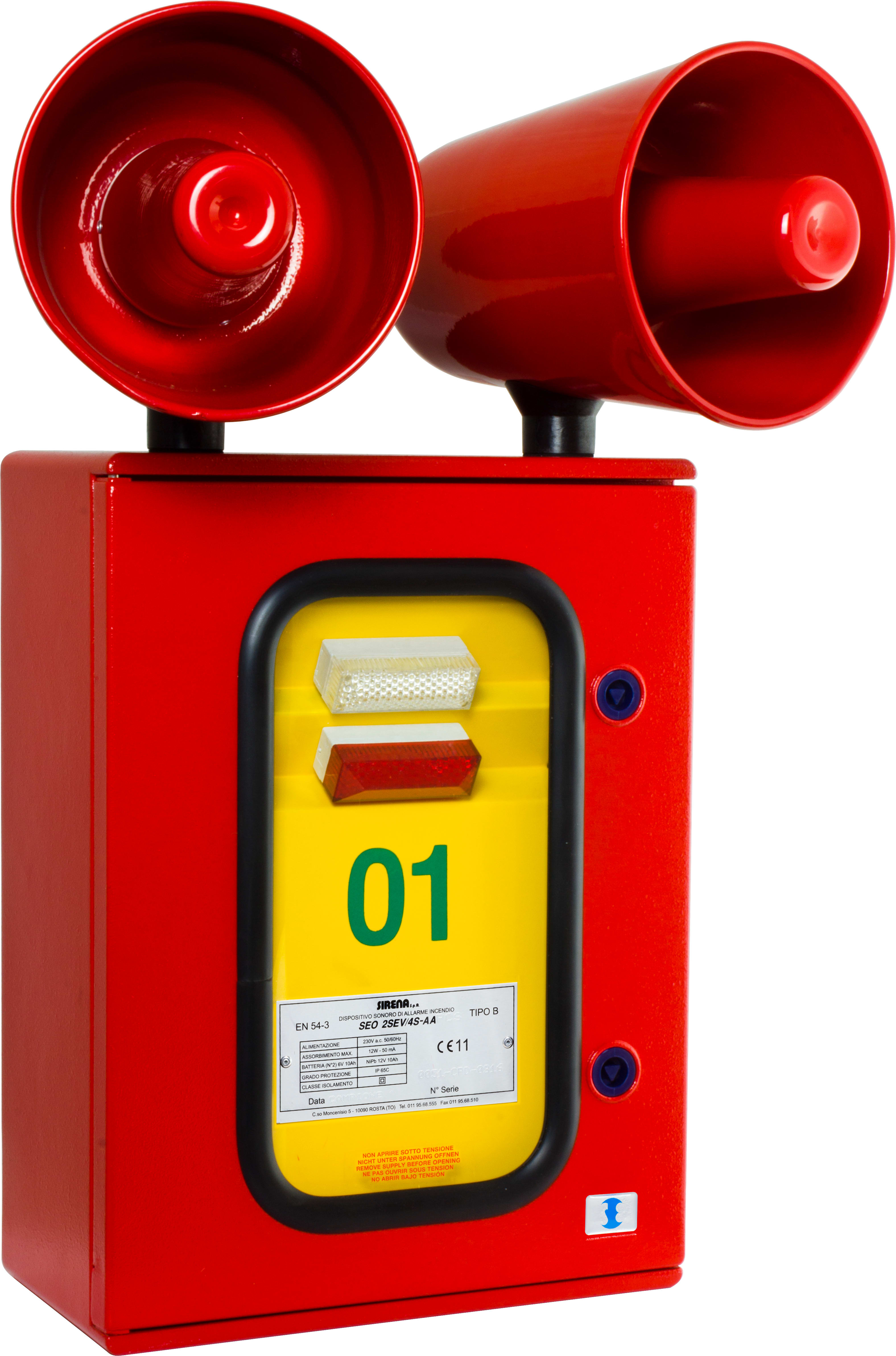 Stroboscope Haut‑parleur Alarme Incendie System Sensor SP2R1224MC – Testé Fonctionnel