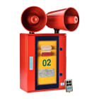 SIRENA - Système d'évacuation 2 haut-parleurs 4 niveaux d'alarme 2 SS lumineuse à led