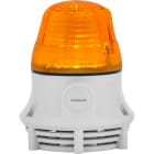 SIRENA - Microlamp : balise fixe/clignotant son continu/pulsé 75db IP30 base grise