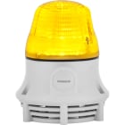 SIRENA - Microlamp : balise fixe/clignotant son continu/pulsé 75db IP30 base grise