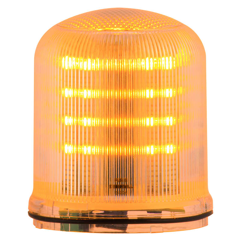 SIRENA - Mline : feu LED orange - fixe/clignotant/tournant- IP66 - lentille transparente