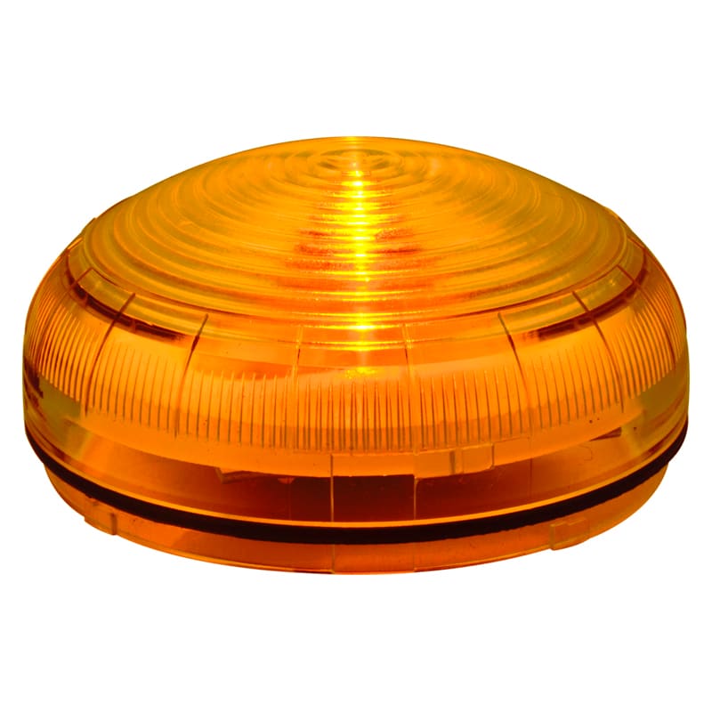 SIRENA - Mline : feu LED org - fixe/clignotant/stroboscopique - lentille striée - IP66
