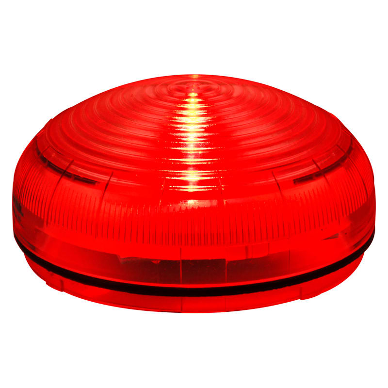 SIRENA - Mline : feu LED rge - fixe/clignotant/stroboscopique - lentille striée - IP66