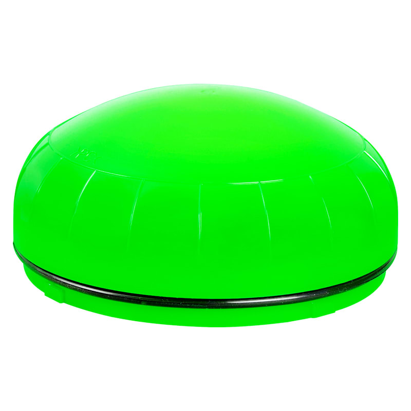 SIRENA - Dispositif lumineux à led vert, lumière fixe, lentille opaline, IP66