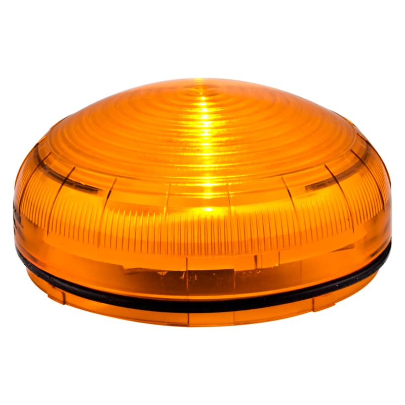 SIRENA - Mline : feu LED org - fixe/clignotant/stroboscopique - lentille striée - IP66