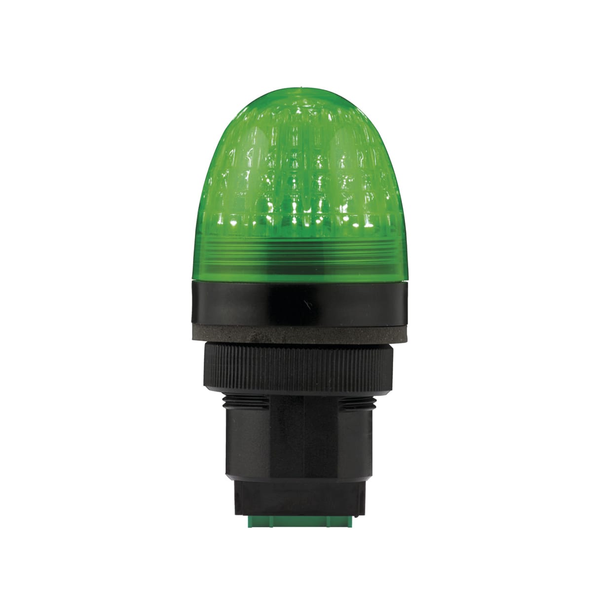 SIRENA - P40 S vert, feu LED multifonctionnel, lumière fixe, IP66, V90/240AC, base noire