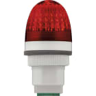 SIRENA - P40 S rouge, feu LED multifonctionnel, lumière fixe, IP66, V90/240AC, base grise