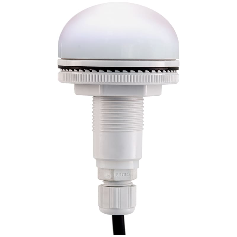 SIRENA - Feu led encastrable P50 S blanc 12/24VCACC IP66 miltifonction presse-étoupe M12