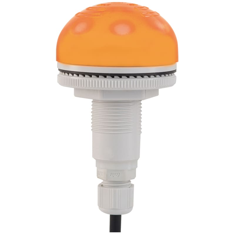 SIRENA - buzzer lumineux encastrable P50 A LED 92dB orange 12/24VCACC IP65 P-E M12