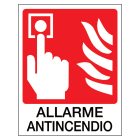 SIRENA - Autocollant symbolisation incendie, 150x175