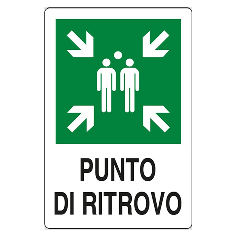 SIRENA - Autocollant symbolisation point de rencontre italien, 150x175