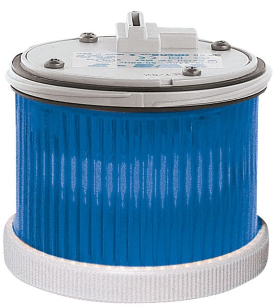 SIRENA - TWS FLASH : élément lumineux bleu - clignotant - IP66 - V12/48DC - bague grise