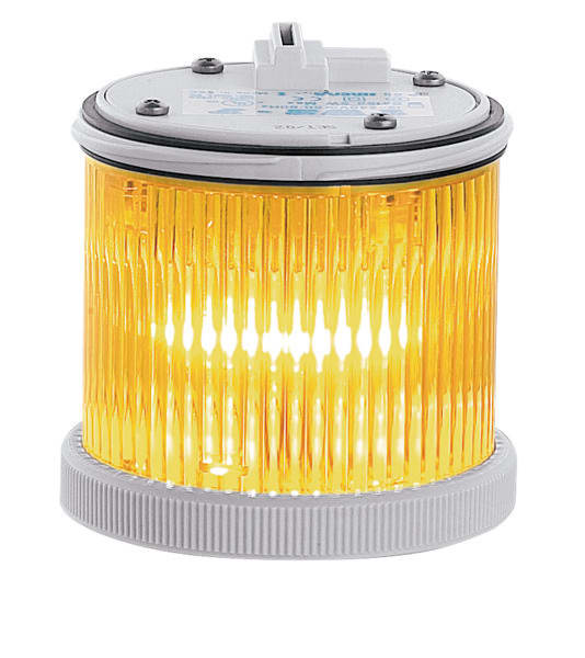 SIRENA - TWS FLASH : élément lumineux jaune - clignotant - IP66 - V12/48DC - bague grise