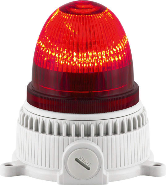 SIRENA - OVOLUX LED M : balise multifonction rouge - IP65 - 90/240vac