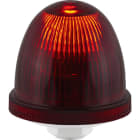 SIRENA - OVOLUX X R rouge, feu à éclats, feu au xénon, IP65, V24ACDC, base grise