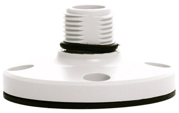 SIRENA - TWS BS : pied de fixation à plat pour colonne de signalisation - gris