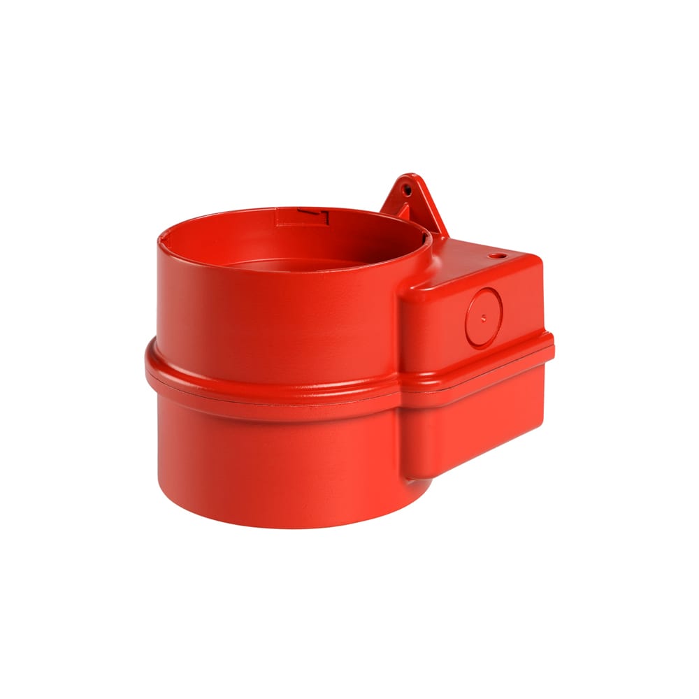 SIRENA - MLINE : Base murale rouge installation de 2 dispositifs MLINE : V40/80 ACDC