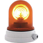SIRENA - TYPE 200 orange, feu tournant avec ampoule halogène, IP55, V12ACDC, base grise