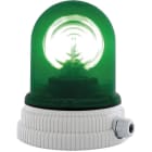 SIRENA - TYPE 200 vert, feu tournant avec ampoule halogène, IP55, V24ACDC, base grise