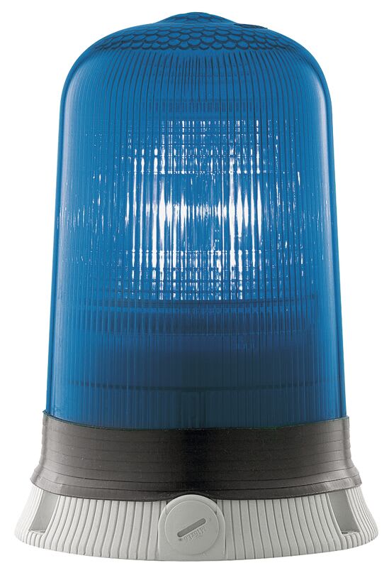 SIRENA - ROTALLARM S XENON bleu, feu à éclats, feu au xénon, IP65, V12/24ACDC, base grise
