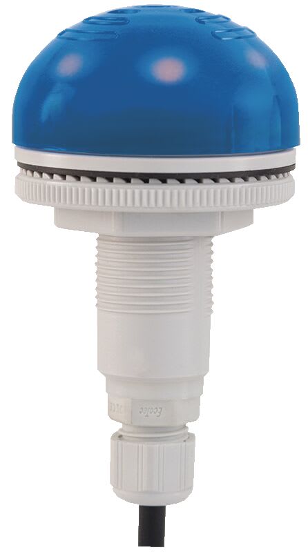 SIRENA - buzzer lumineux encastrable P50 A LED 92dB bleu 12/24VCACC IP65 P-E M12