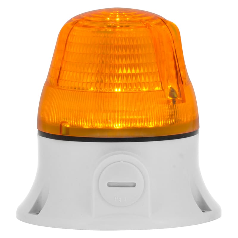 SIRENA - Microlamp LED : balise LED - fixe/clignotant - rouge - IP54 - 12/24vacdc