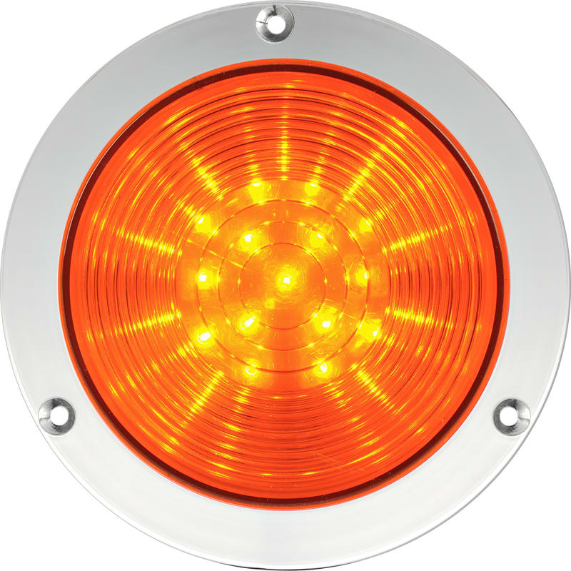 SIRENA - R4 LED, signalisation priorité, lumière fixe, IP66, V24ACDC, base chromée