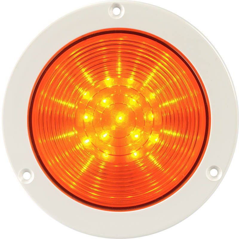 SIRENA - R4 LED, signalisation priorité, lumière fixe, IP66V24ACDC, base blanche