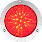 SIRENA - R4 LED, signalisation priorité, lumière fixe, IP66, V24ACDC, base chromée