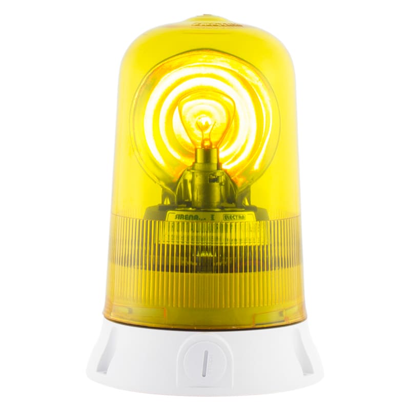 SIRENA - ROTALLARM S H1 feu ampoule halogène lumière tournante IP65 V24ACDC base grise