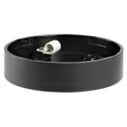 SIRENA - MLINE : Base basse pour montage à plat noir, câblage par le dessous, V12/24ACDC