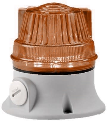 SIRENA - Microlamp LED : balise LED - fixe/clignotant - orange - IP54 - 12/24vacdc
